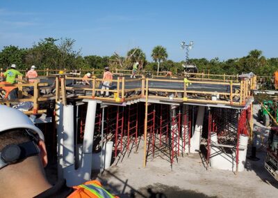 Construction progress on the Welcome & Discovery Center at Lovers Key State Park, Fort Myers Beach.