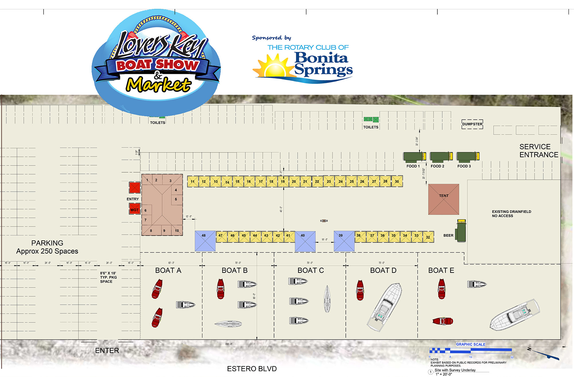 Lovers Key Boat Show 2024 Site Map